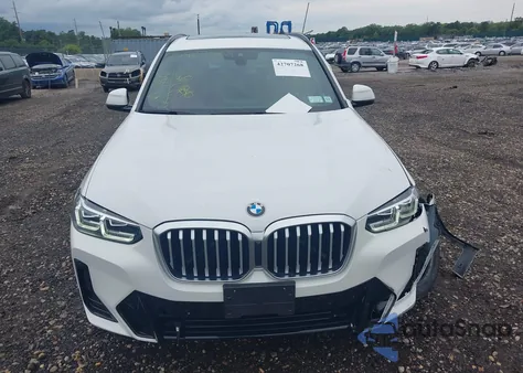 2022 BMW X3 xDrive30I z USA, uszkodzony, nr VIN 5UX53DP0XN9K26316